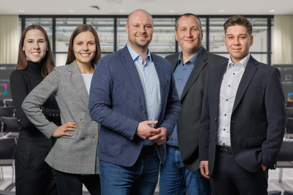 Gruppenfoto RITZ, von links nach rechts: Julia Sonntag, Rebecca Fink, Marian Duram, Falko Geis, Robin Platzek